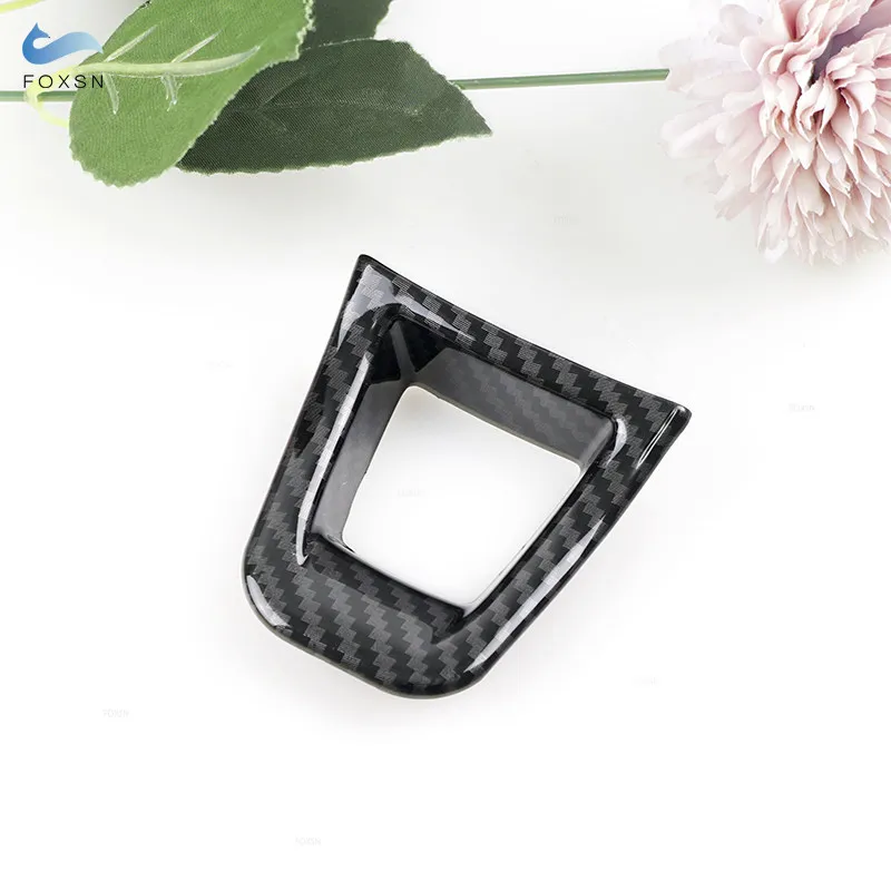 For VW Golf 7 VII MK7 Jetta Tiguan Passat B8 New Polo Sharan Car Steering Wheel Bottom Frame Trim ABS Carbon Fiber Grain Sticker