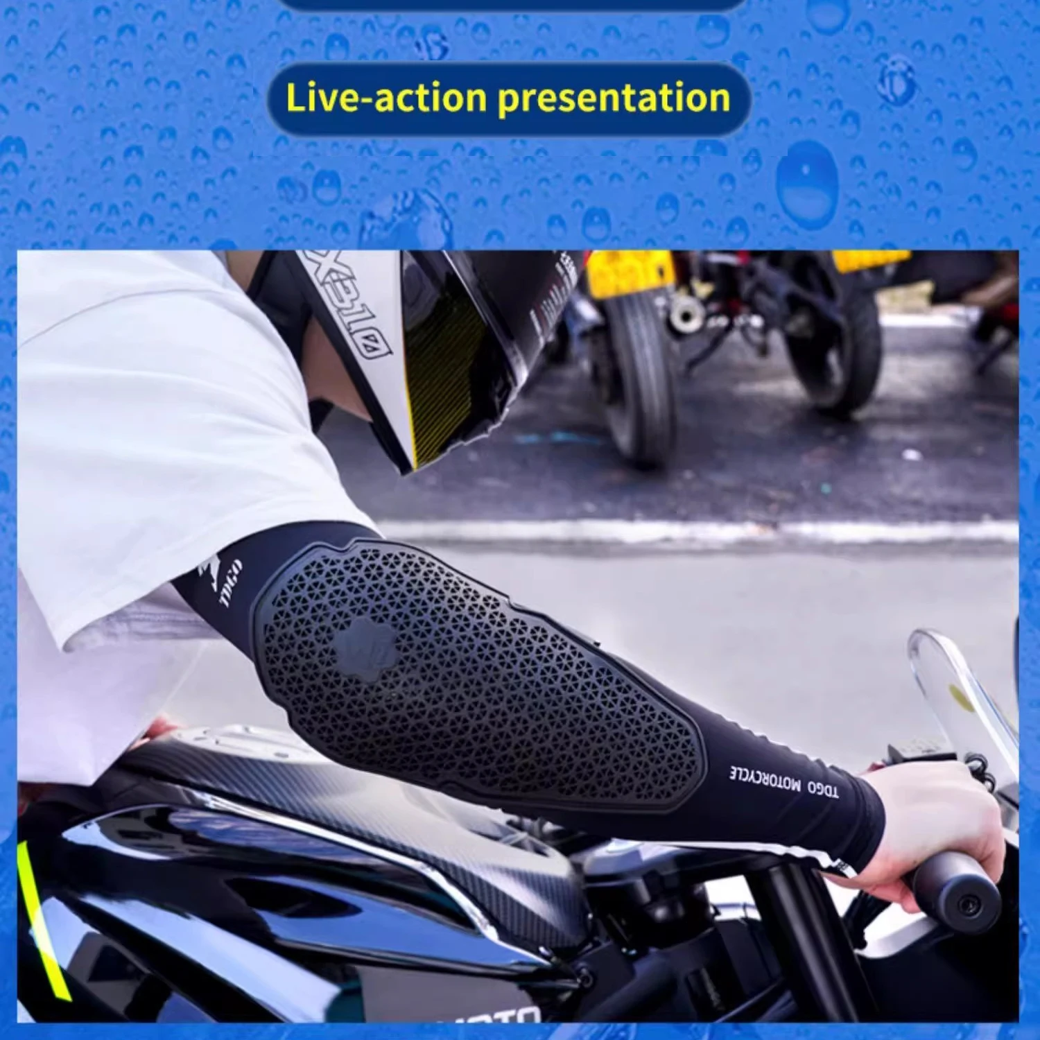 

Enduro Motorcycle Motocross Protective Gear | High Elastic Breathable Hand & Elbowpad | Sunscreen for Outdoors Cycling & Ice Spo