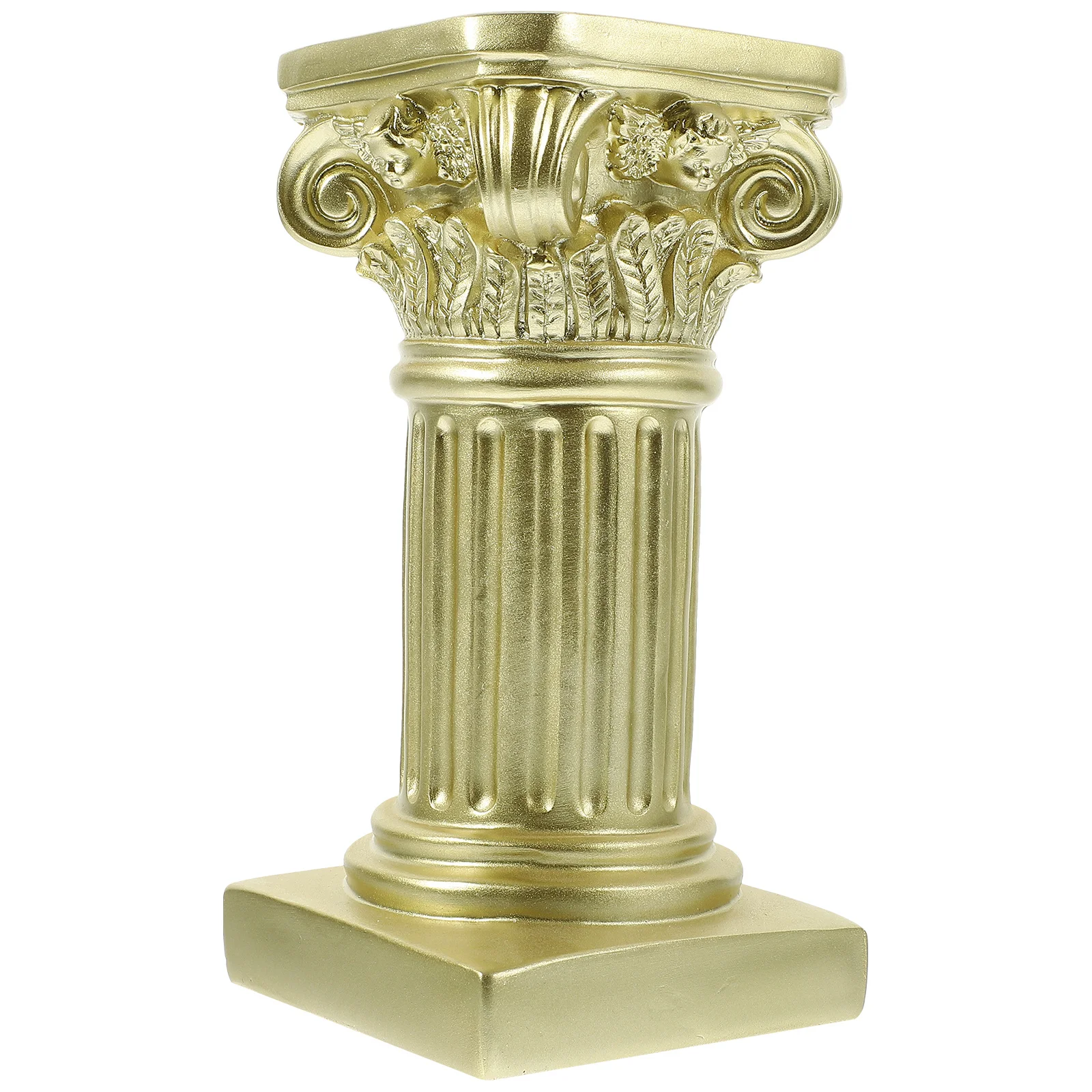 

1Pcs Roman Column Candleholder Nordic Resin Marble Pillar Candlestick Home Decor Accessory Party Tabletop Stand