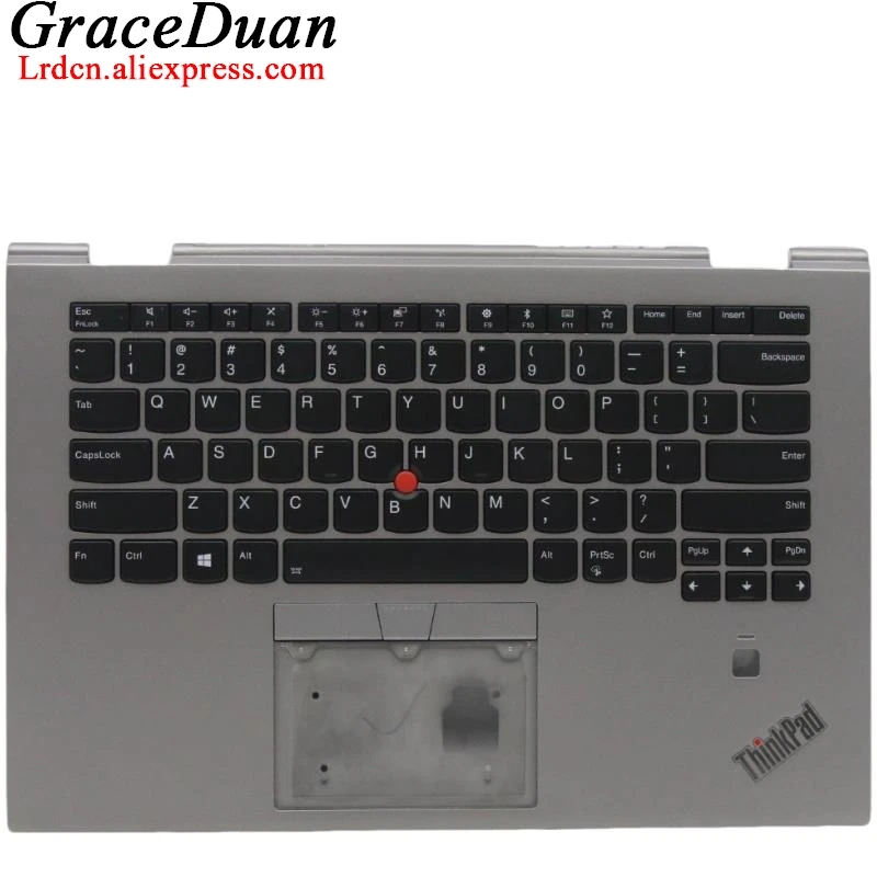 

US English Silver Keyboard Upper Case Palmrest Shell Cover For Lenovo Thinkpad X1 Yoga 3rd Gen G3 02HL899 01YN908 01YN948 01YN86