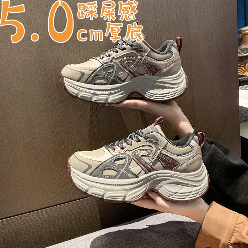 

Повседневные модные кроссовки на шнуровке, женские прогулочные дизайнерские роскошные теплые женские туфли на толстой подошве, кроссовки на платформе Zapatos De Mujer