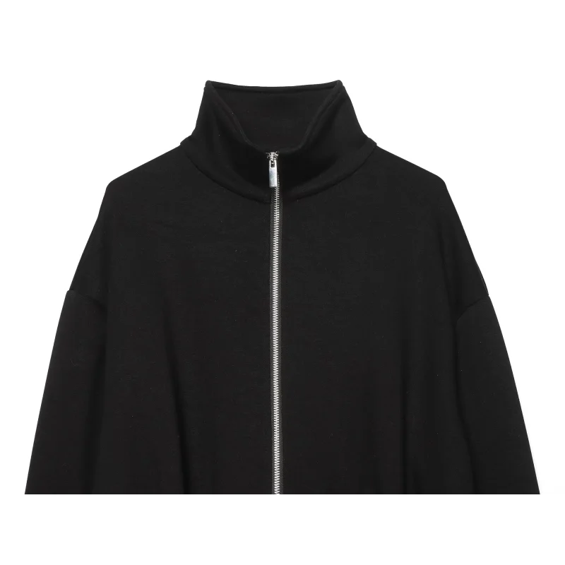 Comfortable And Loose Zipper Style Full Sleeve Design Zippered Cardigan With A Stand Up Collar Fall 2026 Casual Women's Coat