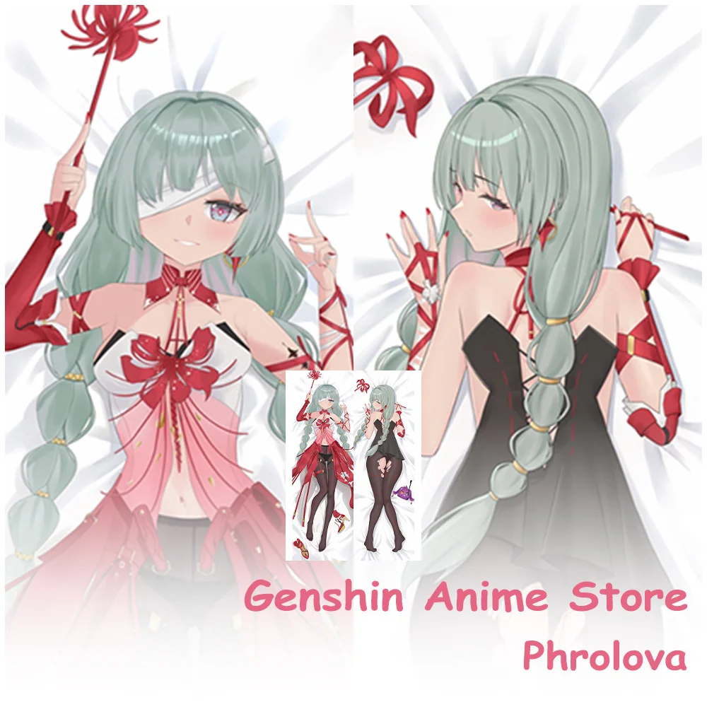 

Dakimakura Anime Wuthering Waves Phrolova Pillowcase Cosplay Props Polyester Anime Double-Sided Printed Otaku Pillow Covers