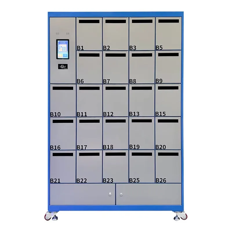 Custom Outdoor Cold Rolled Steel Stainless Steel Multi Door Mailbox Electronic Lock 26 Compartments Weatherproof Durable