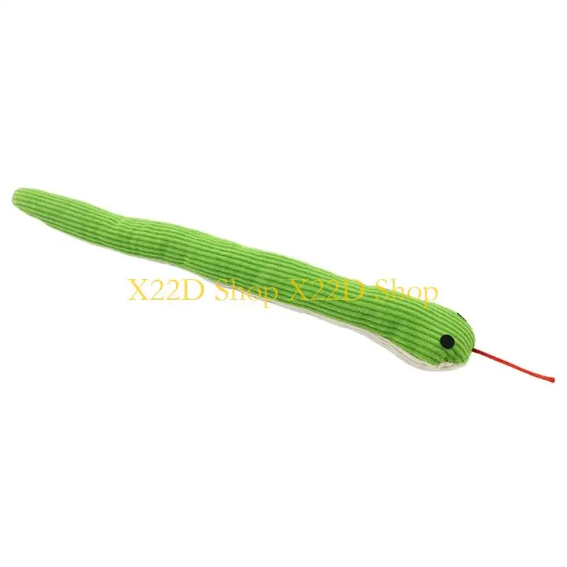 X22D Entertaining Long Snake Toy For Felines Friend With Catnips And PP Cotton 36cm Animal Pet Plaything