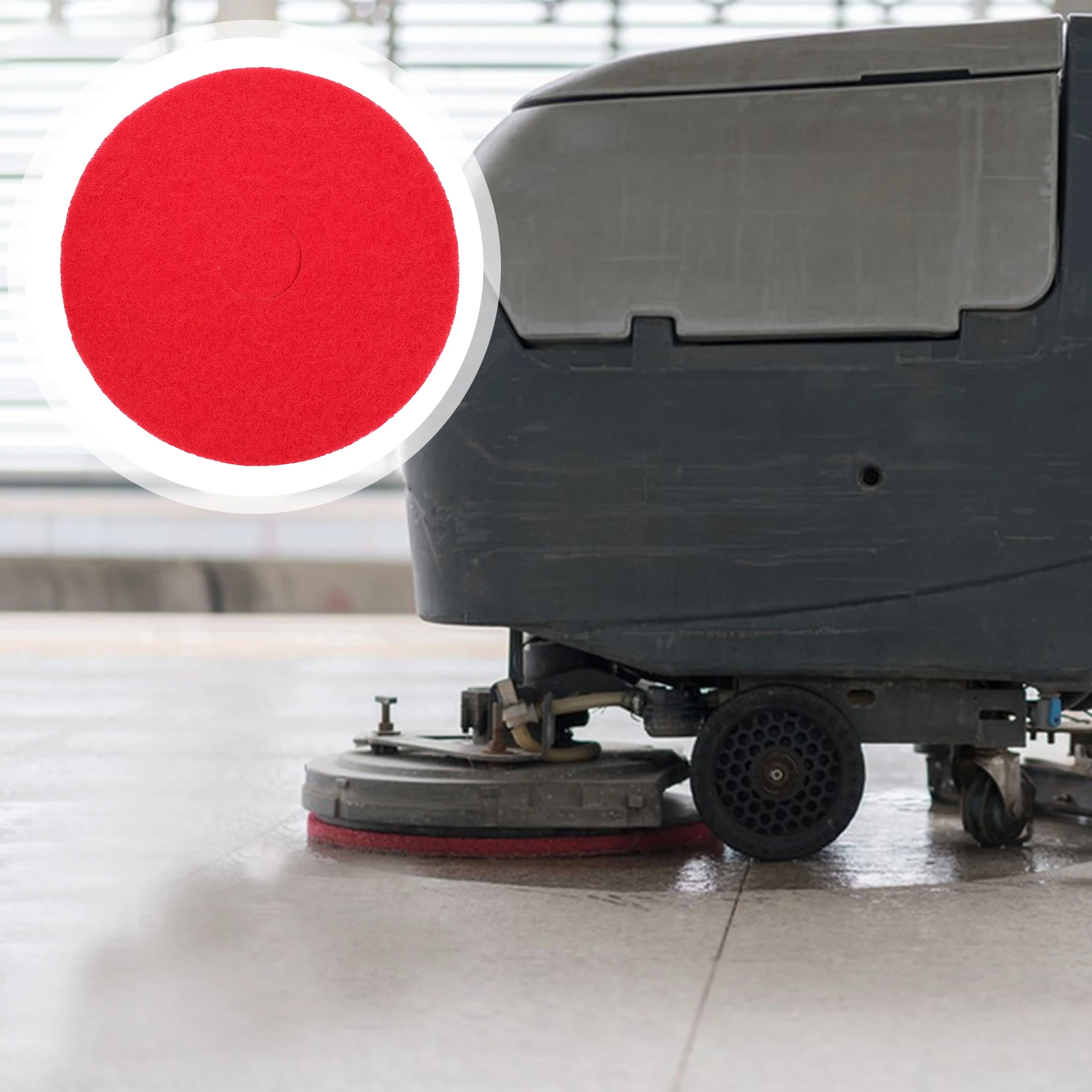 

Floor Cleaning Pad Round Design Easy Operation User-Friendly Interface Suitable Home Hotel Cleaning Replaceable Pads