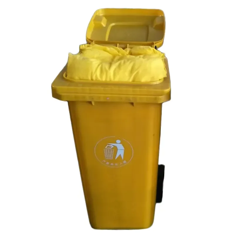 Portable Oil Spill Kit 120L Responsive Wheel Bin Oil Spill Kit