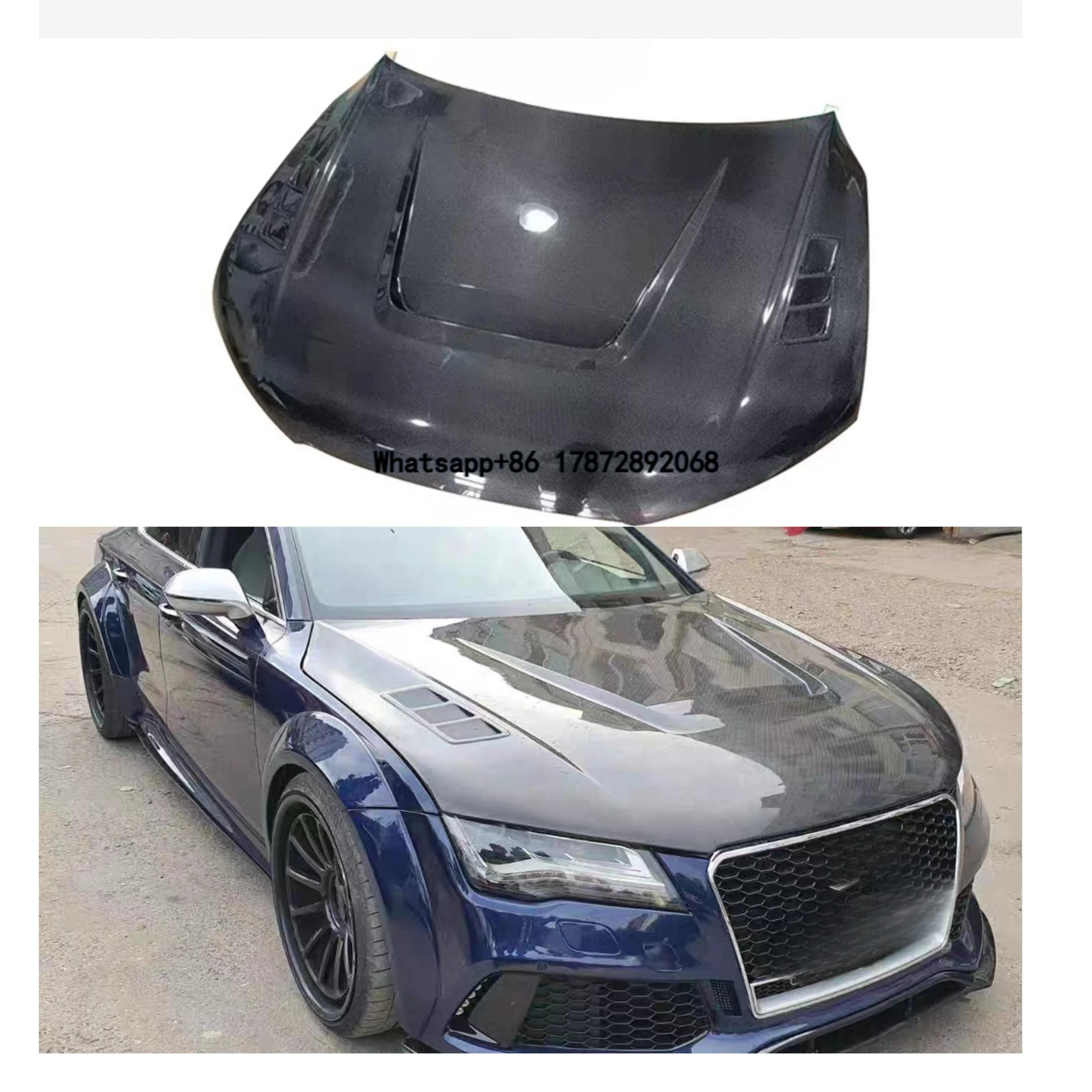

A7 C7 C7.5 High Quality Carbon Fiber Engine Hood Bonnet Engine Cover for A7 C7 C7.5 2014-2017