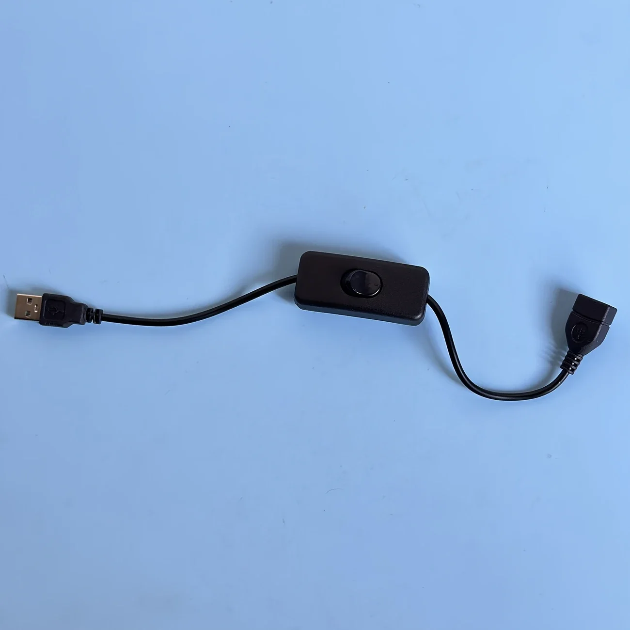 28cm USB Switch Cable With ON/OFF Button Male to Female USB Extension Cable Black Or White Color