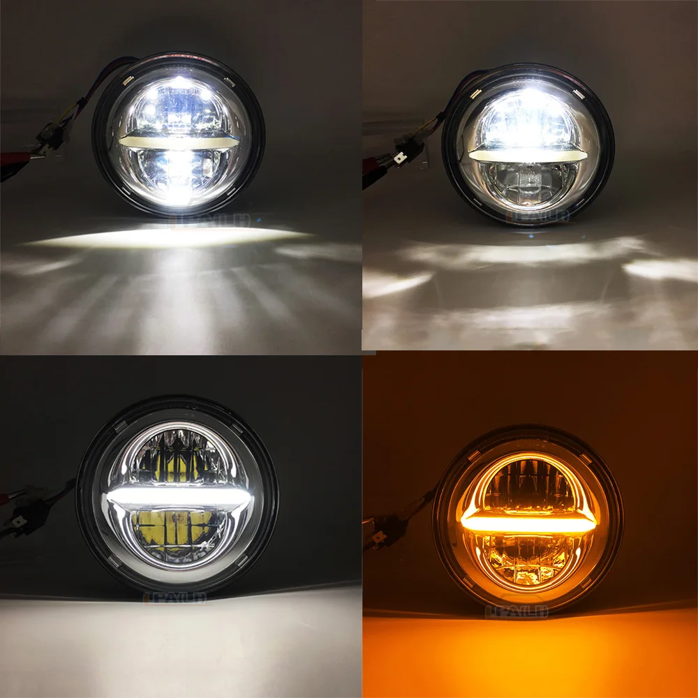 5.75 Inch LED Motorcycle Projector Headlight Led Hi/Lo Beam for Harley Sportster 1200 883 Touring Scrambler 5 3/4" Headlamp. - Image 6