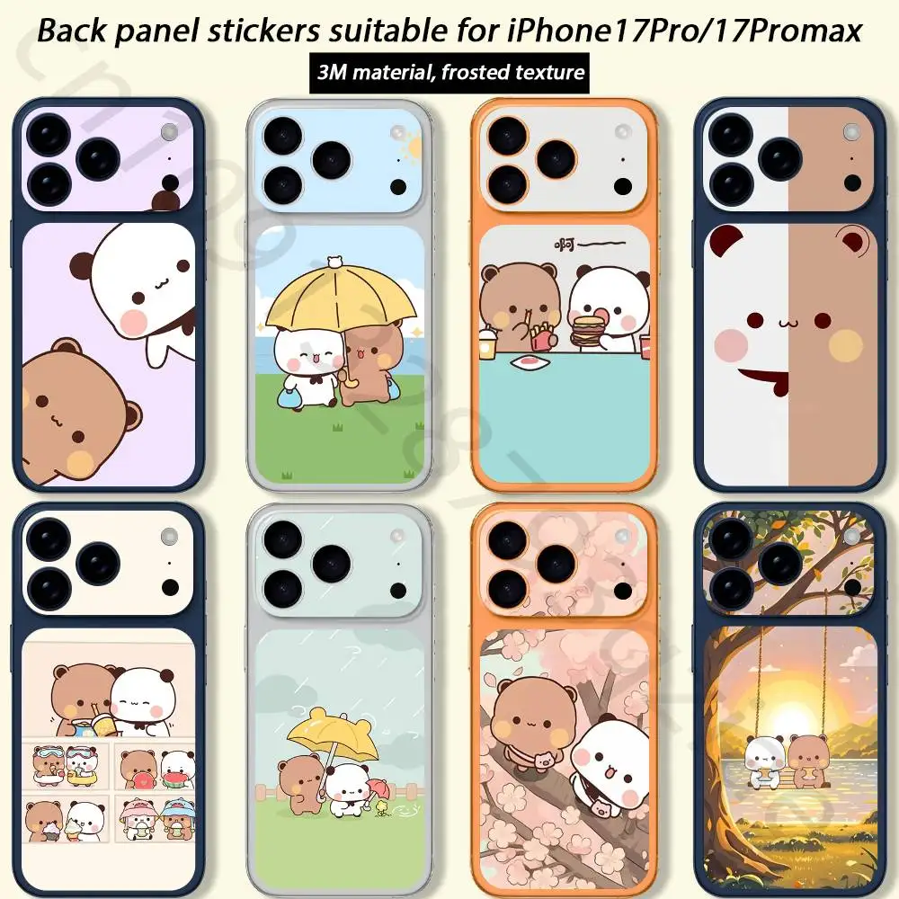 

For Cartoon Bubu Dudu TICKET Decal Skin Wrap for iPhone 17 Pro/Pro max Protective Film for Back, Frame, Camera
