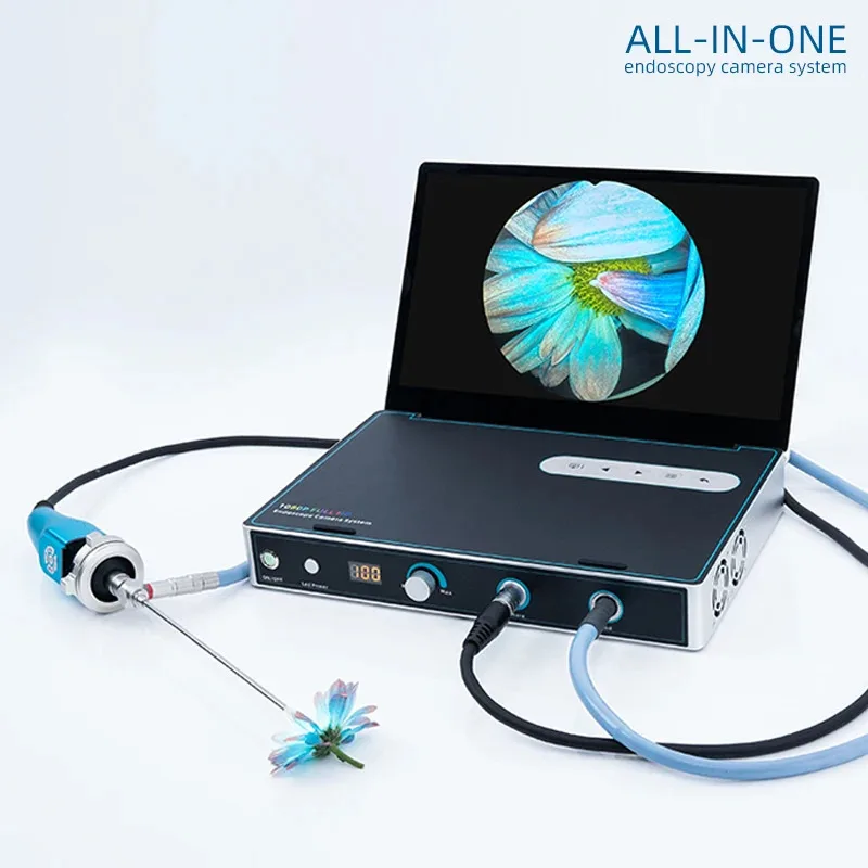 1080P Full HD Medical Endoscope Camera System Portable 60fps Endoscopy Camera with Monitor And LED Light Source for Surgery