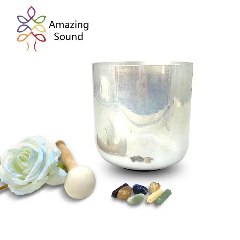 Exquisite Quartz Crystal Singing Bowl Yoga Meditation Sound Therapy Special Accompanying Percussion Instrument Singing Bowl