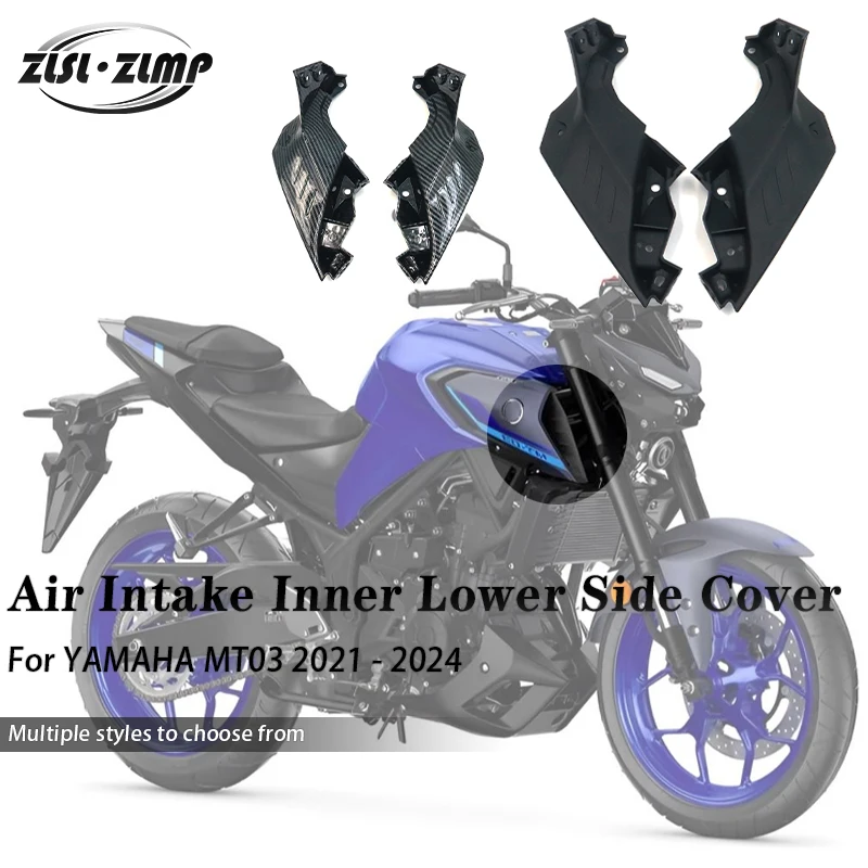 

Motorcycle Air Intake Inner Lower Side Cover Left Right Fairing Protector Accessories For YAMAHA MT03 MT 03 2021 2022 2023 2024