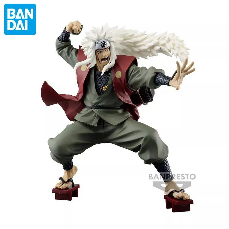 In Stock Original Banpresto Naruto Shippuden Anime Figurines Bfc Jiraiya Pvc Figures 160Mm Figurals Collectible Model Toys