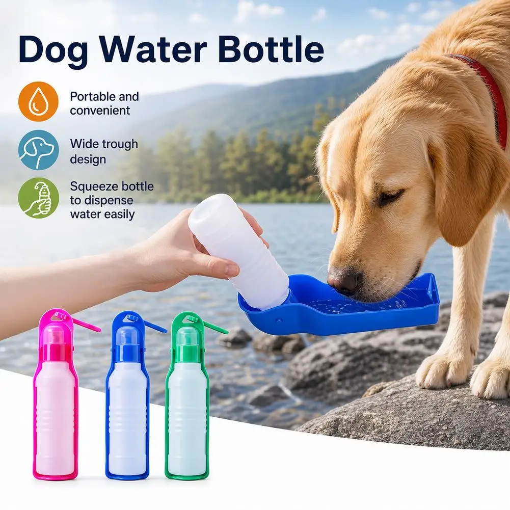 Portable Pet Dog Water Bottle Travel Cup Outdoor Feeder Dispenser Drinking Bowl Pet Supply For Small Large Dog Puppy Cat view 6