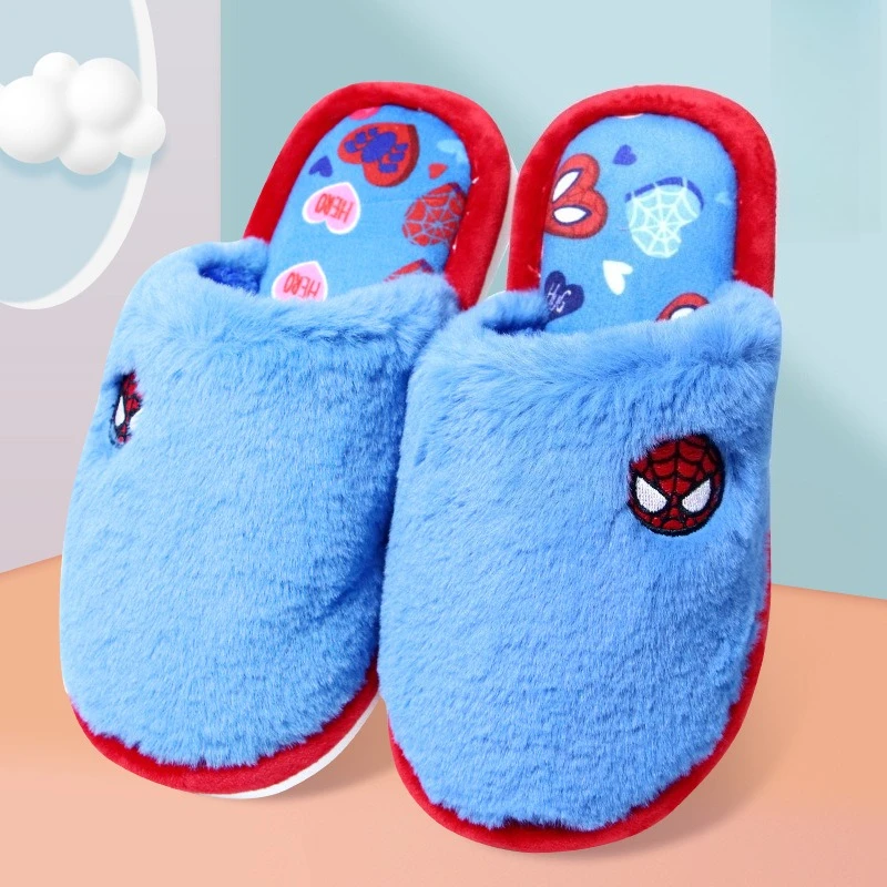 

Disney Kids Slippers, Cartoon Plush House Shoes for Boys & Girls Winter Indoor Wear