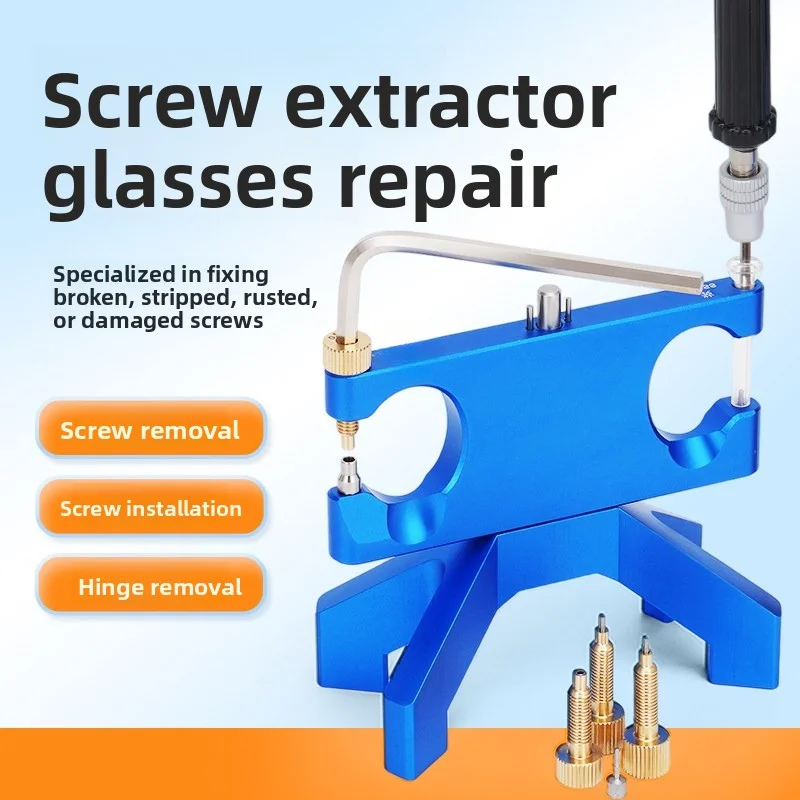 Professional Eyeglass Repair Broken Screw Extractor, Screw Removal Tool & Correction Device For Optical Workshop Use