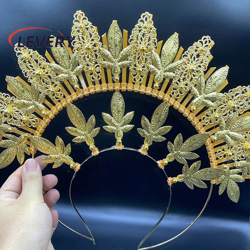 Levery Crown Headdress Accessories Homemade Lolita Goddess Circle Halo