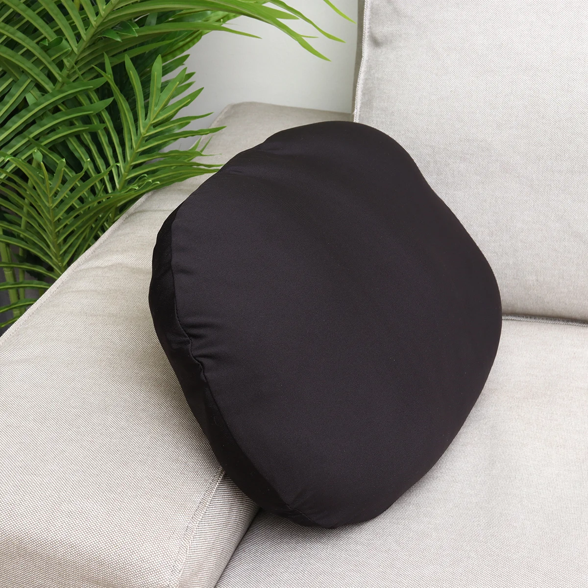 

Noon Break Pillow Head Neck Comfortable Deform Resistant Good Workmanship Details Home Office Store Rest Black