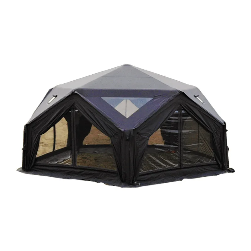 320G cotton pentagram inflatable tent transit hub long overnight camping