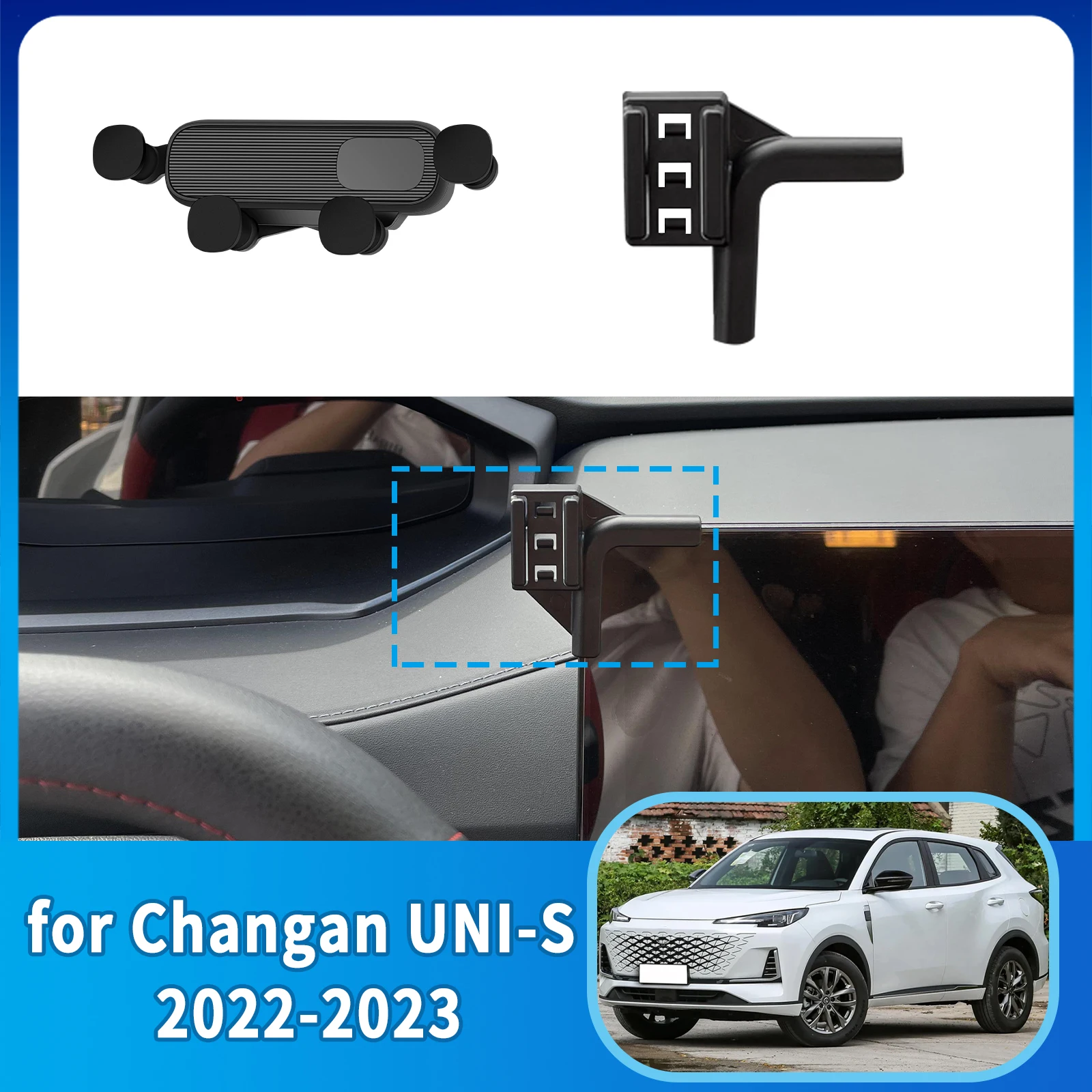 

​​fit for Changan UNI-S CS55 PLUS 2022~2025 Phone Holder, Dashboard Screen Mount Bracket Easy Installation​​ Car accessoires