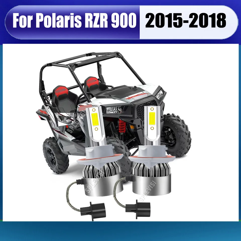 

12V 24v 9008 H13 LED Headlight Bulbs - 360° lighting without black spots For Polaris RZR 900 2015 2016 2017 2018