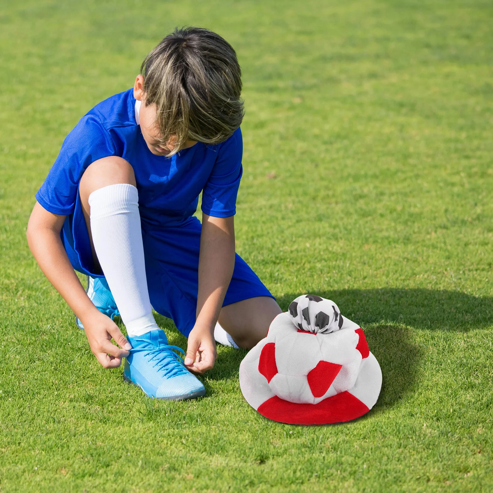 

Stylish Soccer Themed Hat 2024 Football Match Comfortable Long Wear Party Cheering Cap Football Game Caps Soccer Game Hat