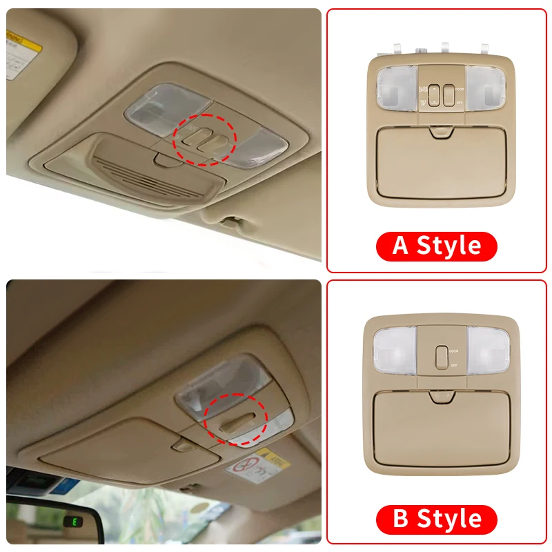 For Toyota Land Cruiser Prado 120 LC120 J120 FJ120 2003-2009 Overhead Console Reading Light Cover Storage Box Upgrade Accessory