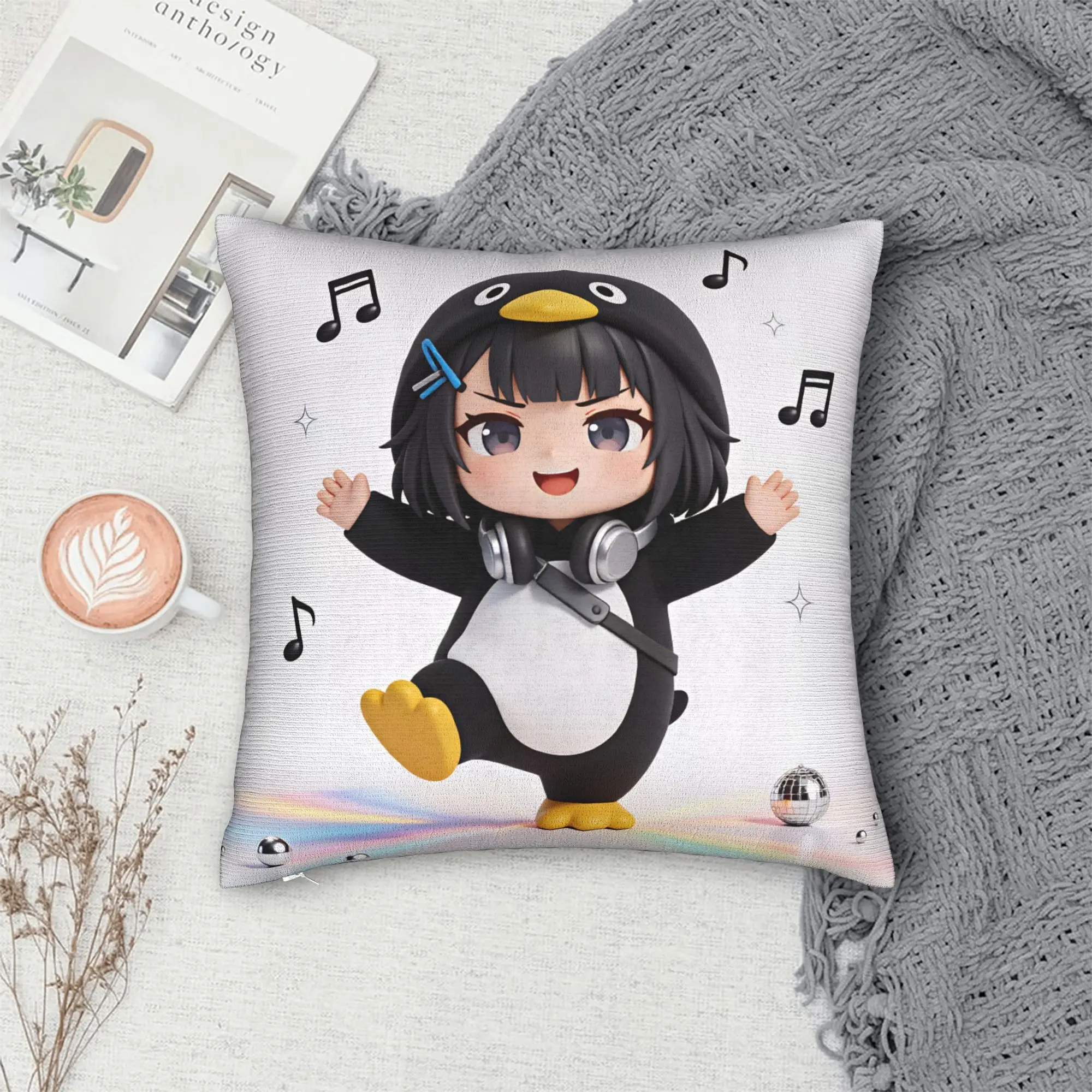 Gugu Gaga Penguin Pillow Case  Design Pillow Cover Kawaii Pillowcases For Sofa Home Decoration