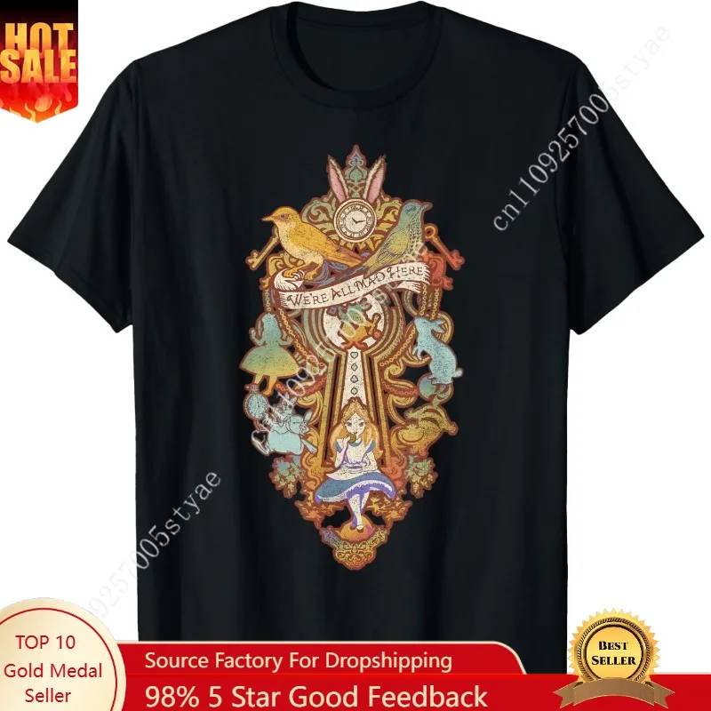 

Disney Alice in Wonderland Madness Collage T-Shirt Small