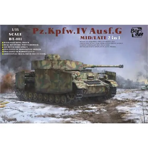 

Бордюр BT001 1/35 немецкий Pz времен Второй мировой войны kpfw.IV Ausf.G набор моделей средней/поздний масштаб