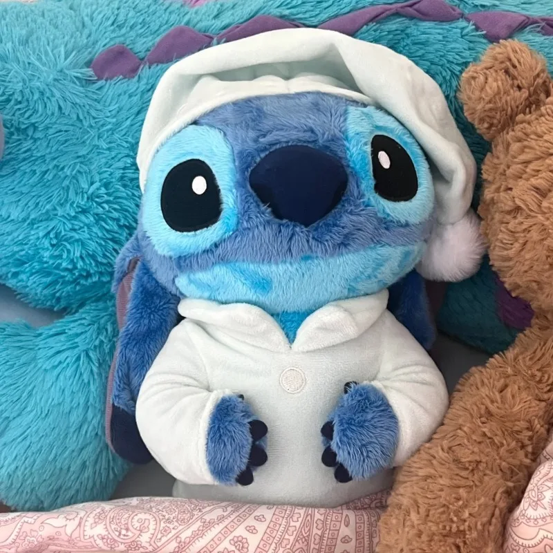 

Плюшевая кукла Disney Stitch, 26 см, кавайная мягкая игрушка Лило и Стич, серия Summer Dream, большая плюшевая подушка для Хэллоуина