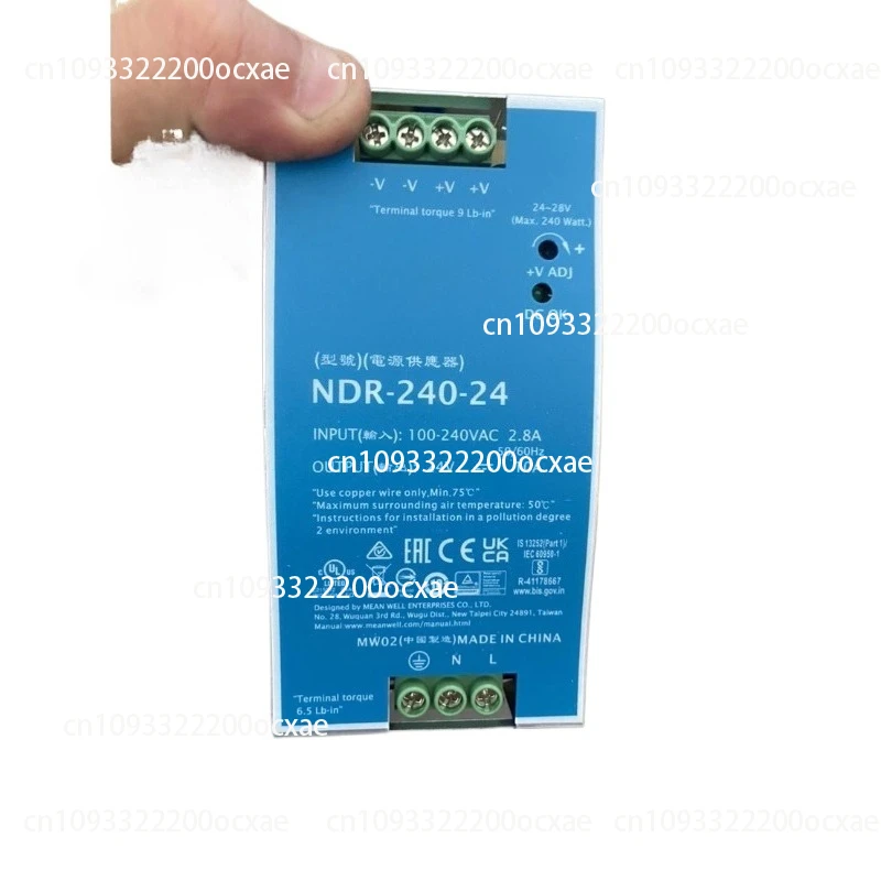 

For MEAN WELL NDR-240-24 Power Supply 240W 24V 10A
