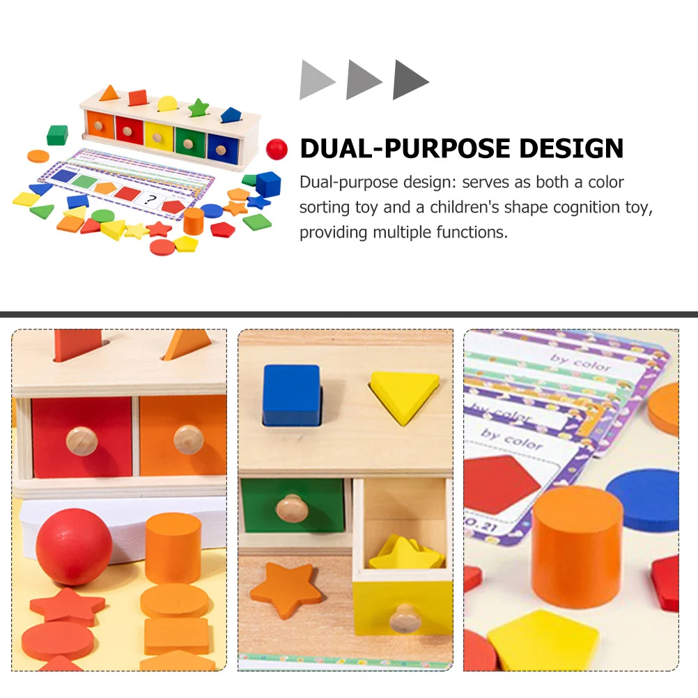 1Set Color Number Matching Box Wooden Toddler Learning Puzzle Fine Motor Skills Development Kids Educational Game Kindergarten