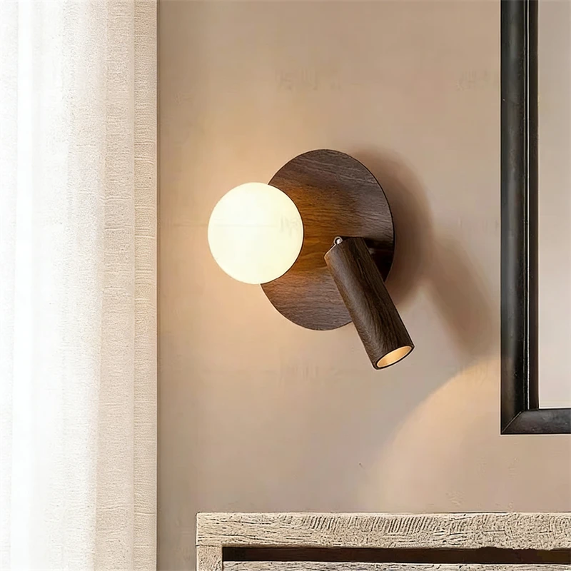 Adjustable Angle Bedroom Wall Lamp Headlight Corridor Light Source Adjustable Reading Lamp for Bedside