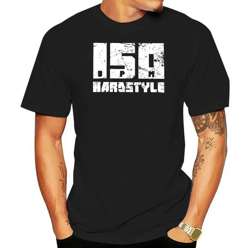 Hardstyle Electronic Music EDM Rave T-Shirt Men Music Hardcore DJ Techno Party Cotton Tee Shirt Short Sleeve T Shirt Plus Size