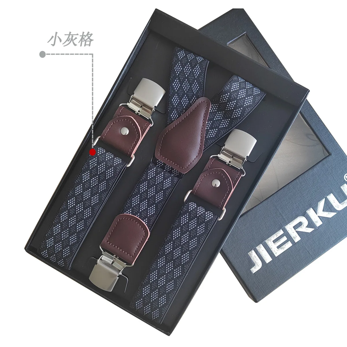 Leather Suspenders Men 3.5cm Y-Back 3 Clips Male Suspensorios Adjustable Elastic Trouser Braces Strap Belt Suit Accessories
