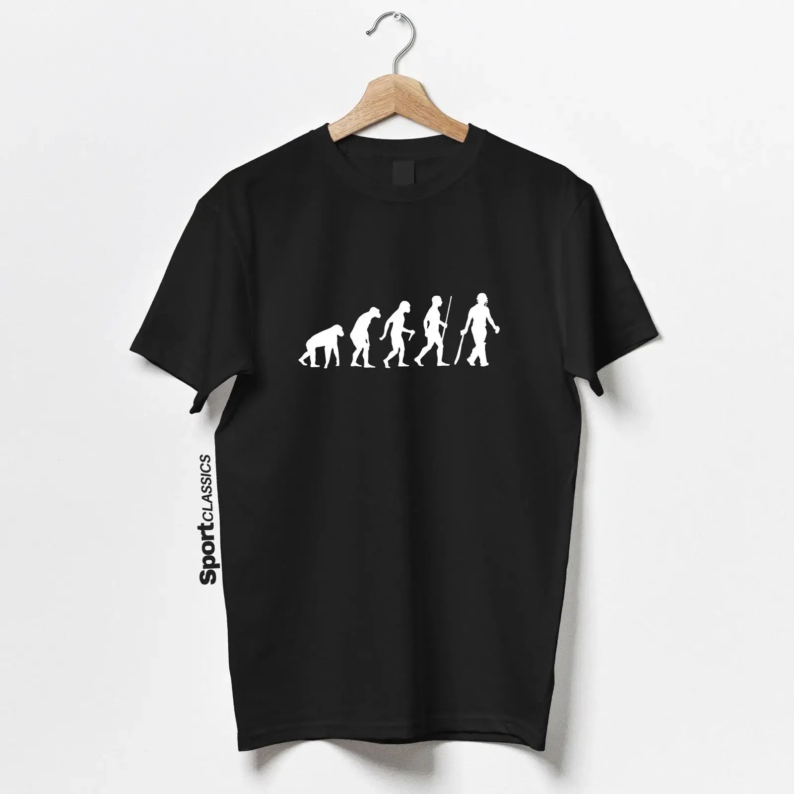 Cricket Evolution T Shirt Player vintage Washed Comfortable Casual Versatile Stretched designer clothes fashion Breathable