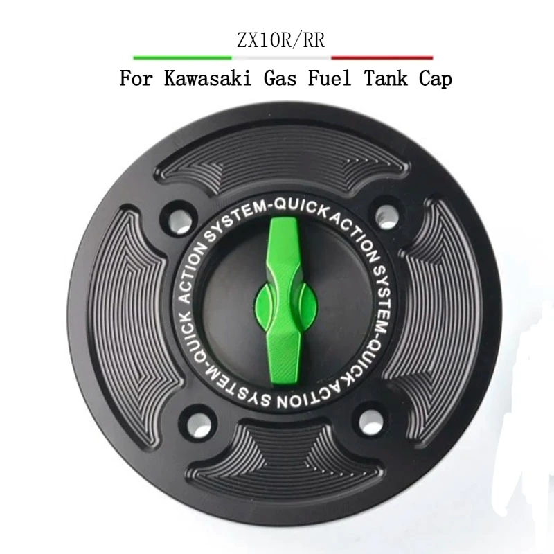 Motorcycle Keyless Fuel Tank Cap Gas Oil Airbox Cover Quick Release ZX-10R For Kawasaki ZX10R / RR 2006-2020 ZX 10R 2021-2022