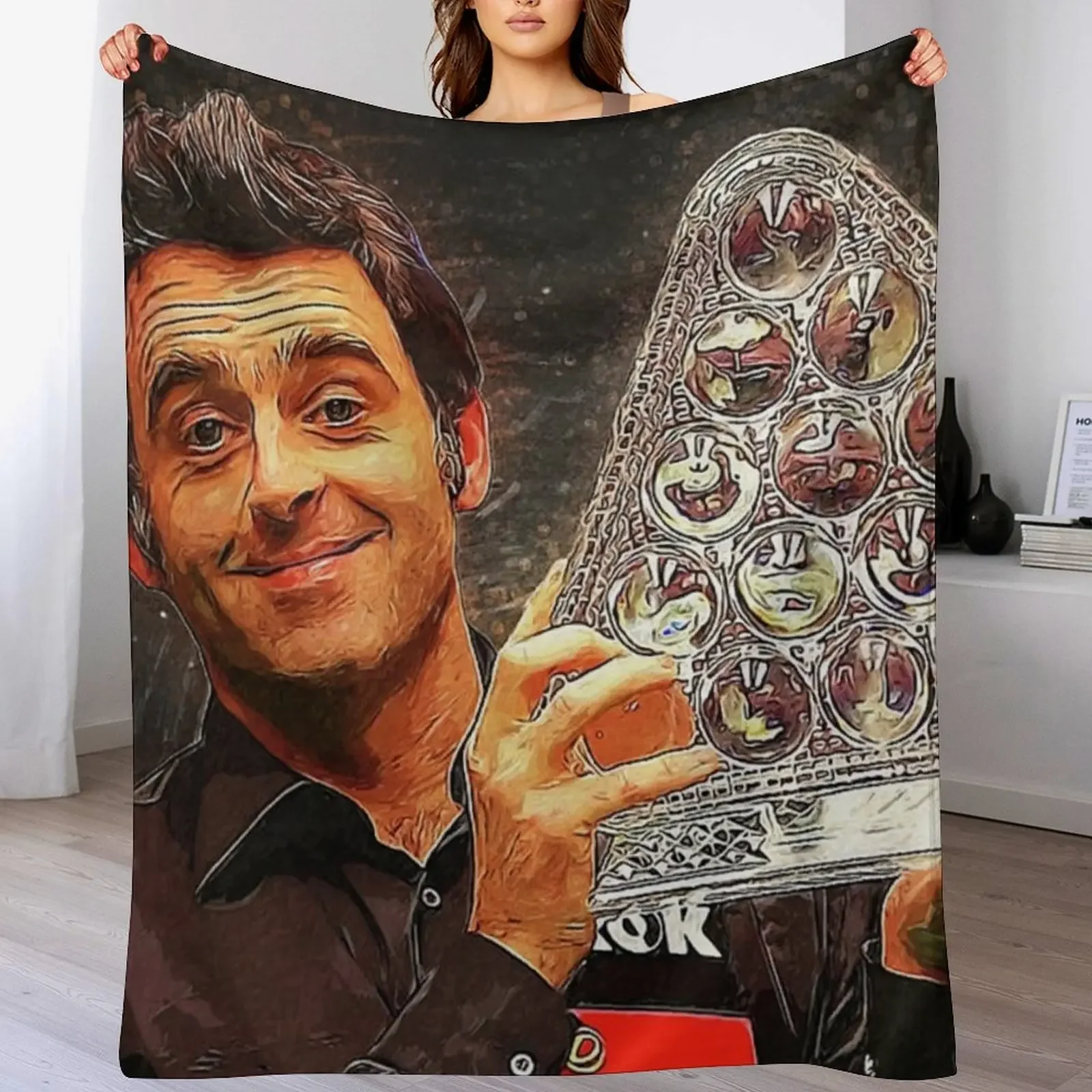 The Rocket Ronnie O'Sullivan Throw Blanket Travel bed plaid Blankets