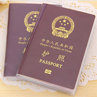 1Pcs Travel Passport Protective Cover Waterproof Dirt PVC ID Card Holder Business Credit Card Holders Case Pouch