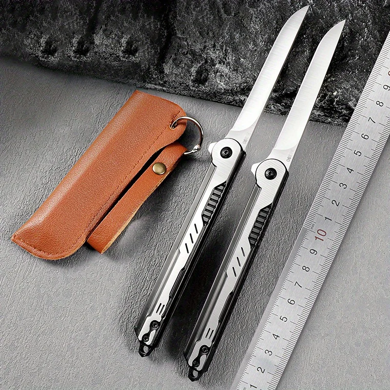 

Folding knife, portable fruit knife, household handle, meat knife, outdoor knife with varying height hardness E9195