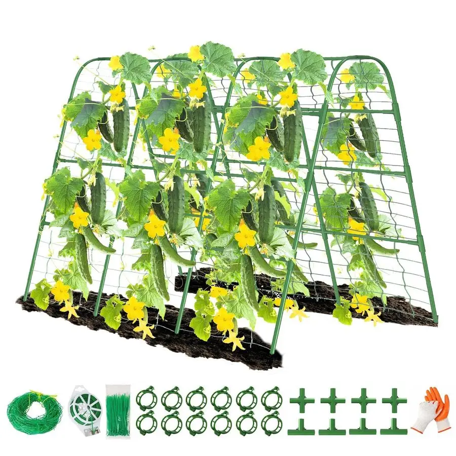 

Высокая металлическая арочная опора-туннель U-образной формы для огурцов, томатов, гороха, фасоли, винограда, для приподнятых грядок