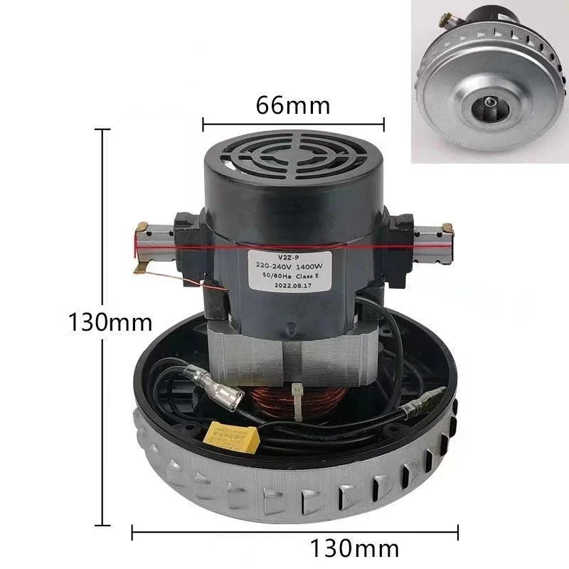 220V 1400W Universal Vacuum Cleaner Motor 130mm Diameter for V2Z-P22/ V2Z-P25 HLX-P22 replacement Copper Wire Motor