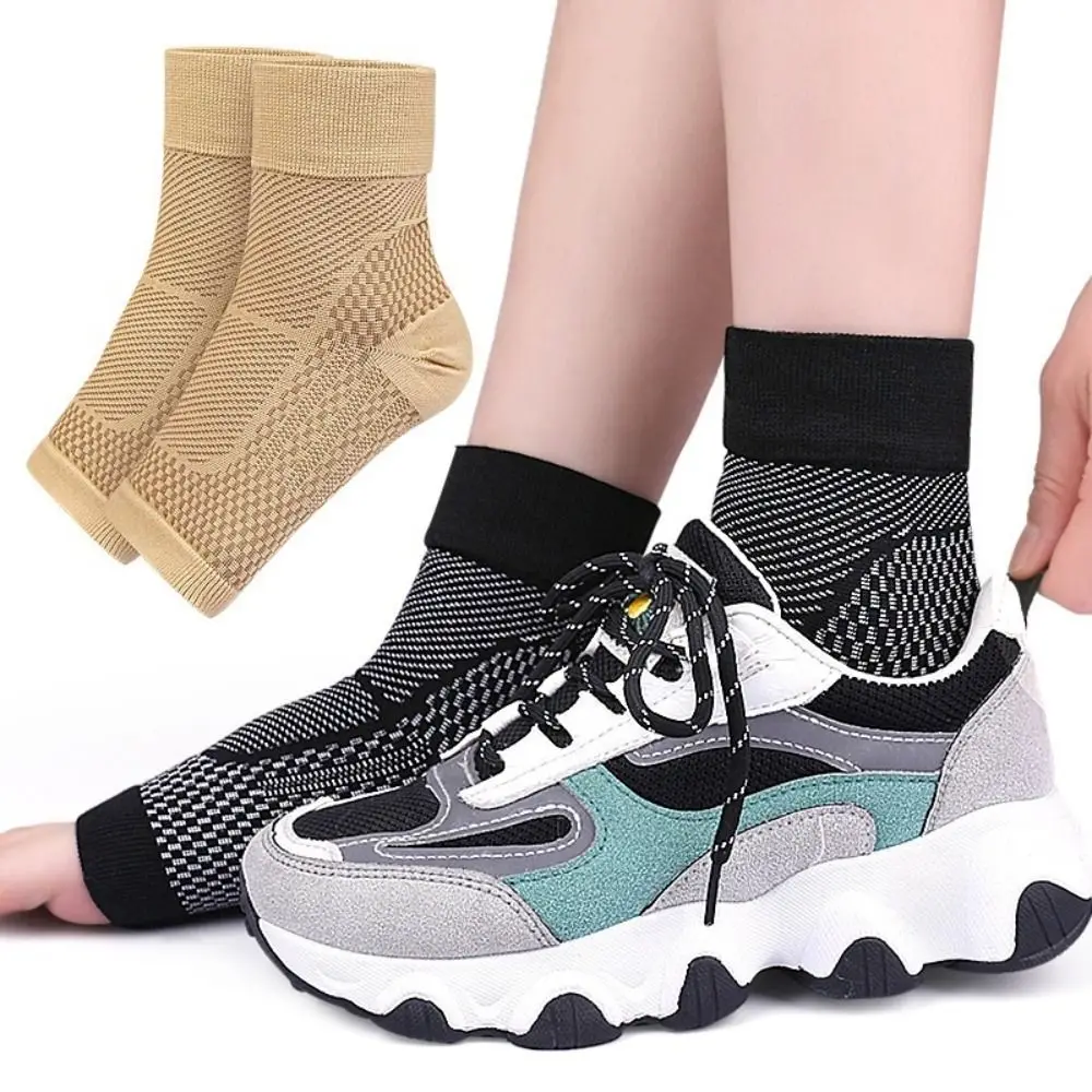 Ankle Joint Protection Open-toe Pressure Socks Reduce Vibration Sports Compression Socks Hosiery Sweat Absorption