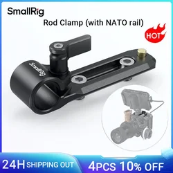 SmallRig Rod Clamp with NATO Rail Lightweight and Pportable Compatible with Standard 15mm Rod and NATO Clamp 3011