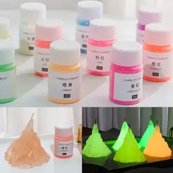 20g/Bottle Candle Luminous Powder DIY Handmade Material Long-Lasting Fluorescent Pigment Creative Crystal Wax Making Supplies