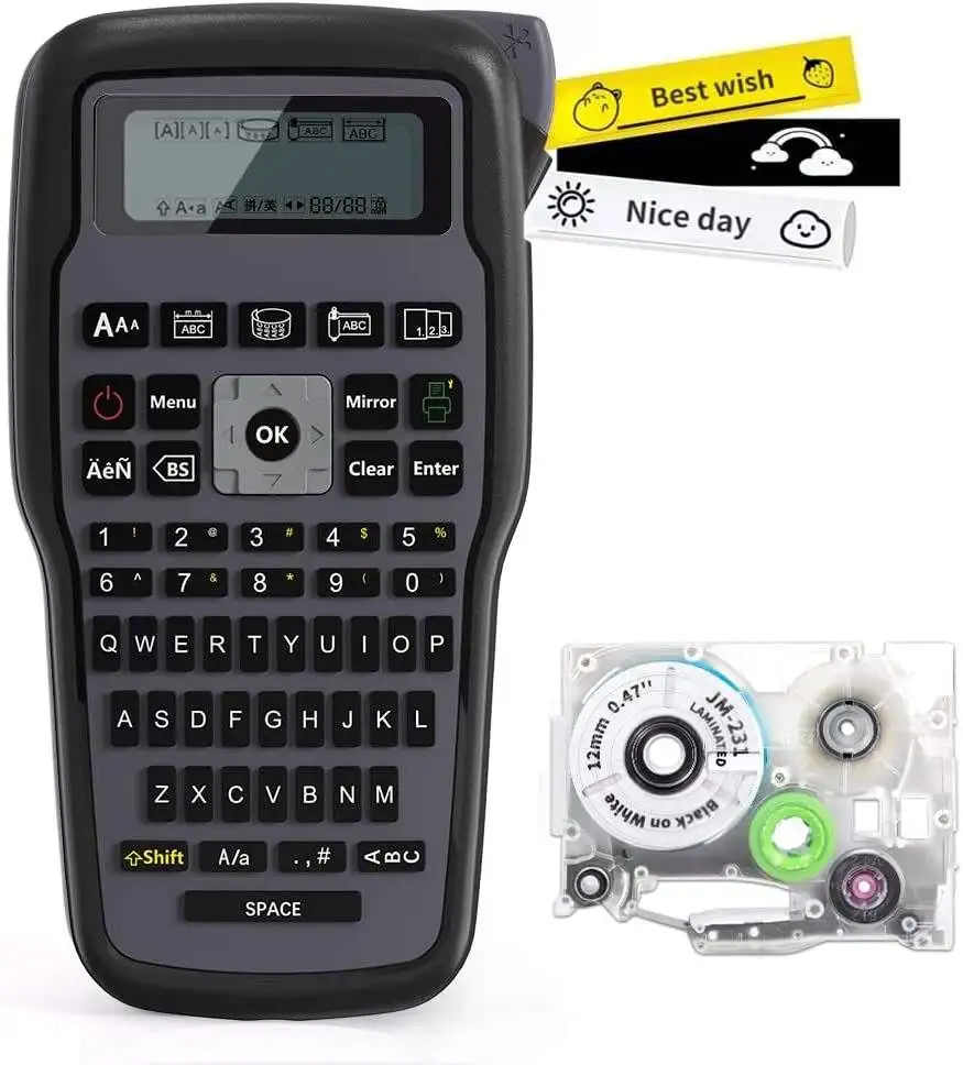 

E1000 Pro Wire Label Maker QWERTY Keyboard Label Printer Handheld Printer Cable Label Maker Machine