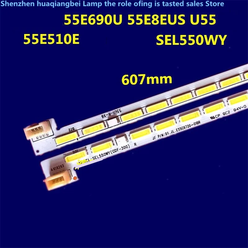 

55E6200 55GS светодиодный Светодиодная лента для подсветки REL550WY 2D02033 607 мм 72 светодиода 100% Новинка